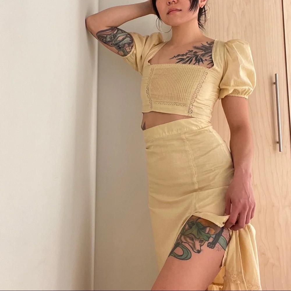 Reformation Cilantro Two Piece in Parmesan - Picture 1 of 3